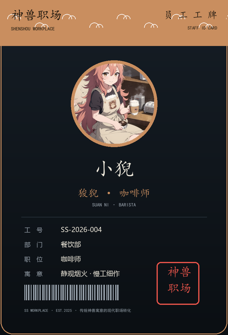 狻猊示例工牌
